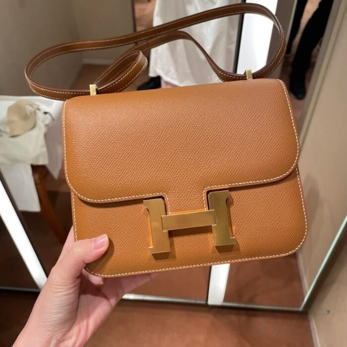 Hermes Mini Constance Epsom Leather Brown 19cm - Image 2