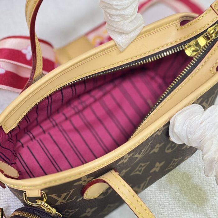 Louis Vuitton Neverfull BB Bag Peony Pink 24cm M46705 - Image 2