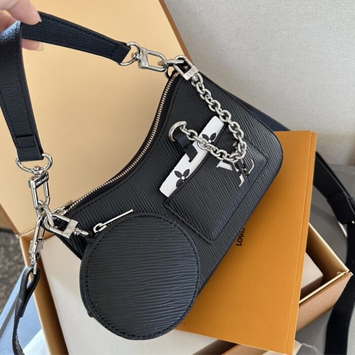 Louis Vuitton Marellini Bag Black 20cm M20998 - Image 6