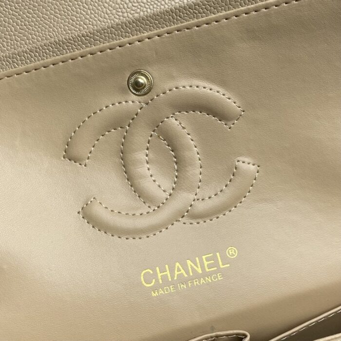 Chanel Classic Double Flap Bag Beige 25cm - Image 5
