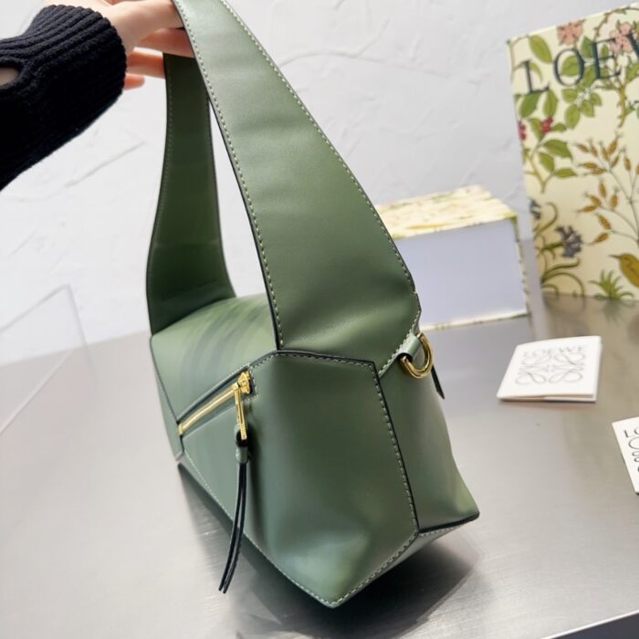 Loewe Puzzle Hobo Bag Leather Avocado 29cm A510J67X01386 - Image 3