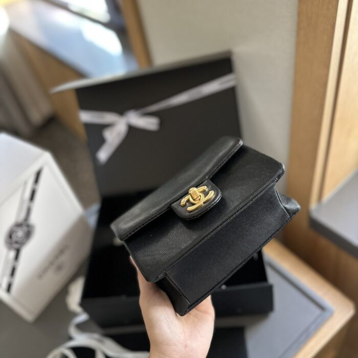 Chanel Small Flap Bag Black 18cm AS5186 B18321 94305 - Image 3