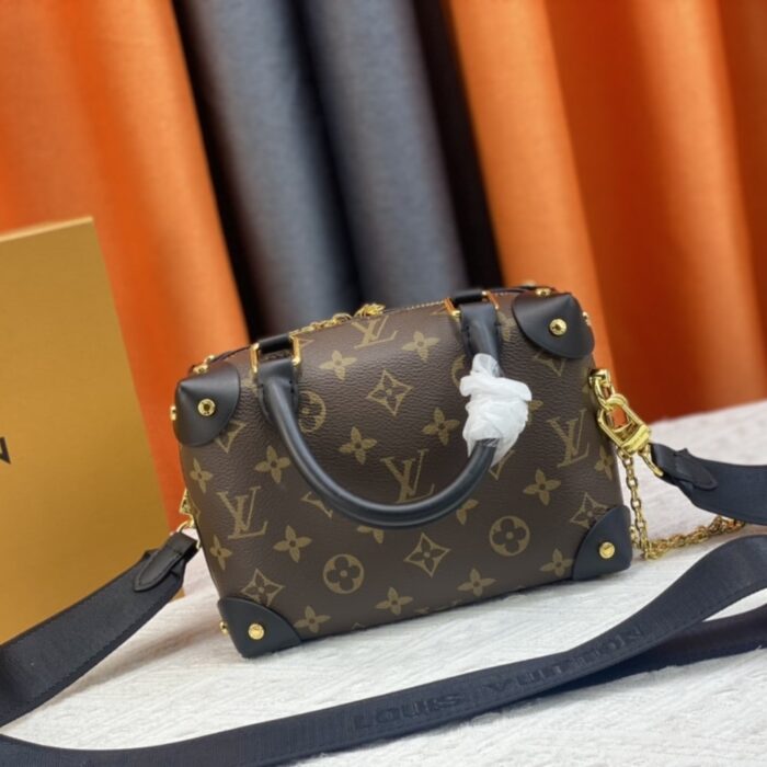 Louis Vuitton Petite Malle Souple Monogram Black 20cm M45571 - Image 4