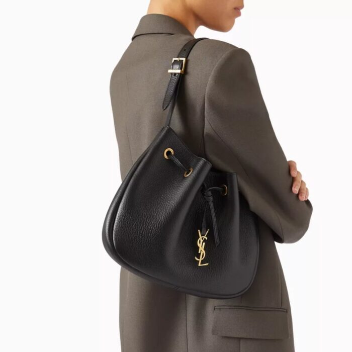 Saint Laurent Paris VII Small Hobo Black 31cm 796626AADUU1000 - Image 7