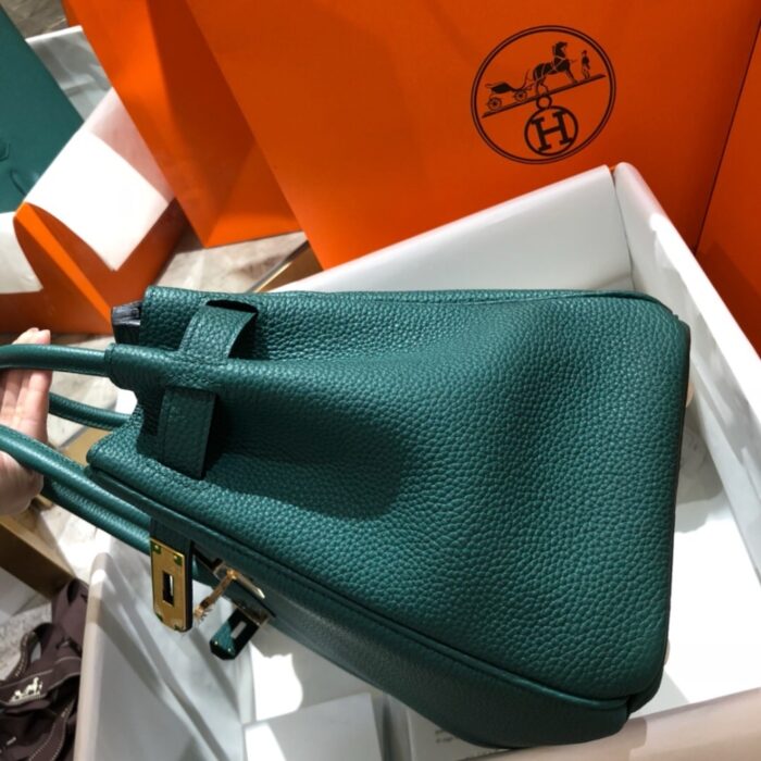 Hermes Birkin 25 Bag Togo Malachite 25cm - Image 5