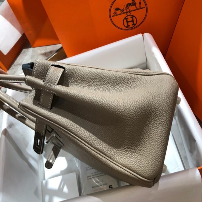 Hermes Birkin Togo Silver Hardware Etoupe Grey 25cm - Image 5