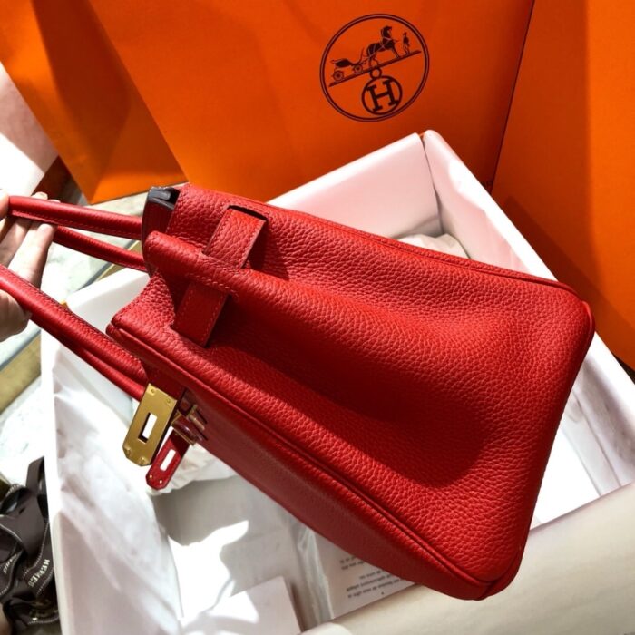 Hermes Birkin 25 Bag Togo Rouge Vermillon 25cm - Image 5