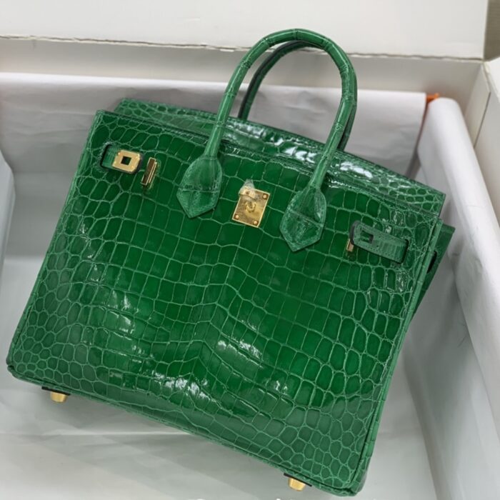Hermes Birkin 30 Crocodile Dark Green 30cm - Image 3