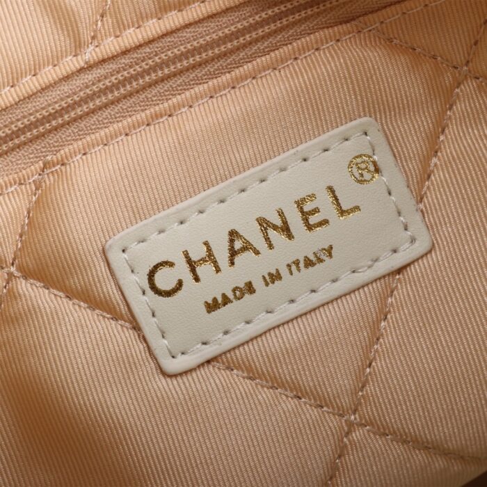 Chanel 22 Small Handbag Black And White 28cm AS3980 B16652 NY081 - Image 5