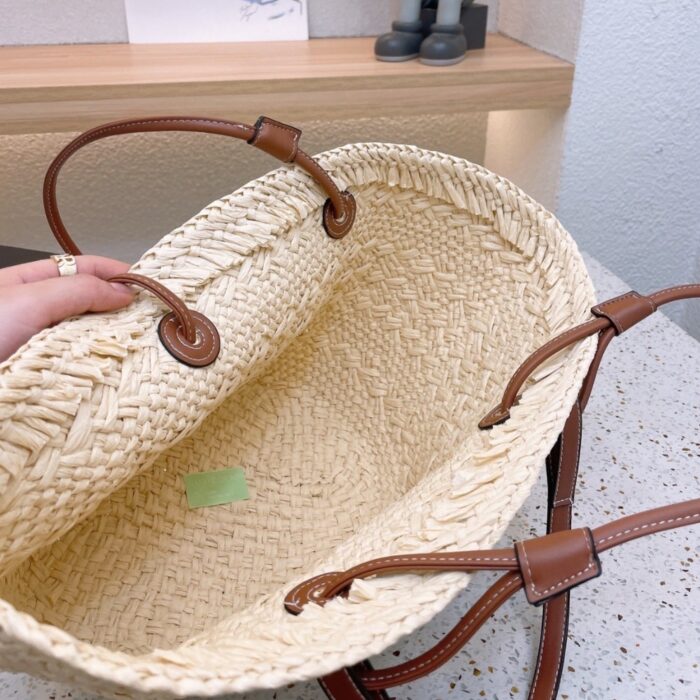 Loewe Anagram Basket Bag Tan 30cm A223P65X01 2435 - Image 5