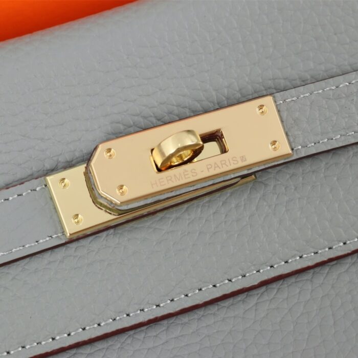 Hermes Kelly 25 Togo Handbag Gris Mouette 25cm - Image 5