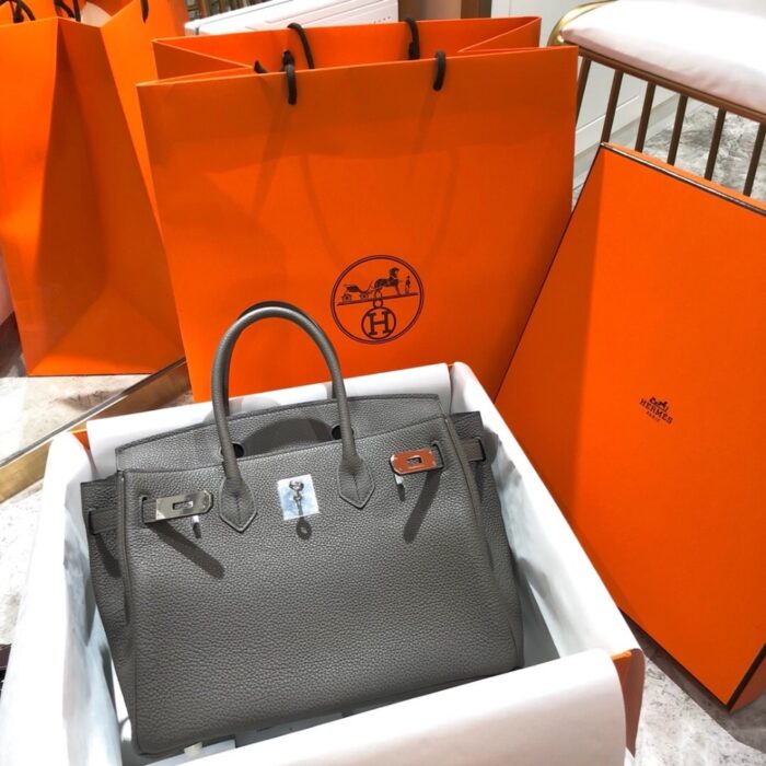 Hermes Birkin 25 Togo Gris Meyer 25cm - Image 2