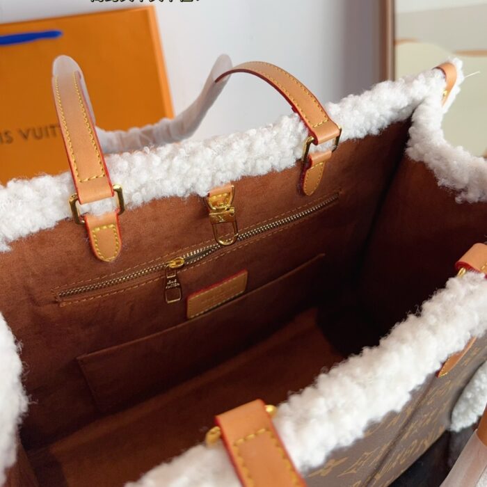 Louis Vuitton On The Go Bag With Fur Monogram 36cm - Image 5