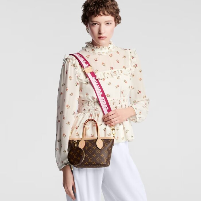 Louis Vuitton Neverfull BB Bag Peony Pink 24cm M46705 - Image 6