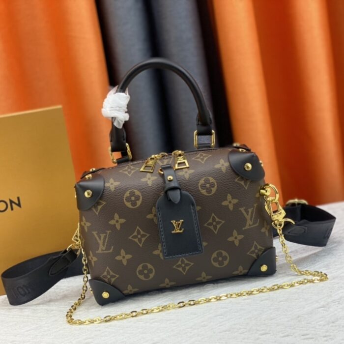 Louis Vuitton Petite Malle Souple Monogram Black 20cm M45571 - Image 6