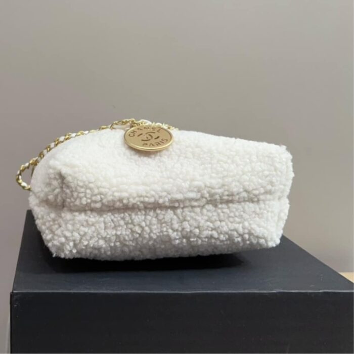 Chanel 22 Mini Bag Fleece Creamy White 20cm AS3980 B18299 NZZG0 - Image 4