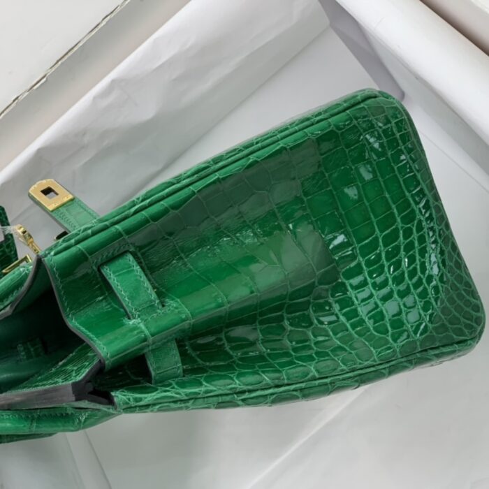 Hermes Birkin 30 Crocodile Dark Green 30cm - Image 5