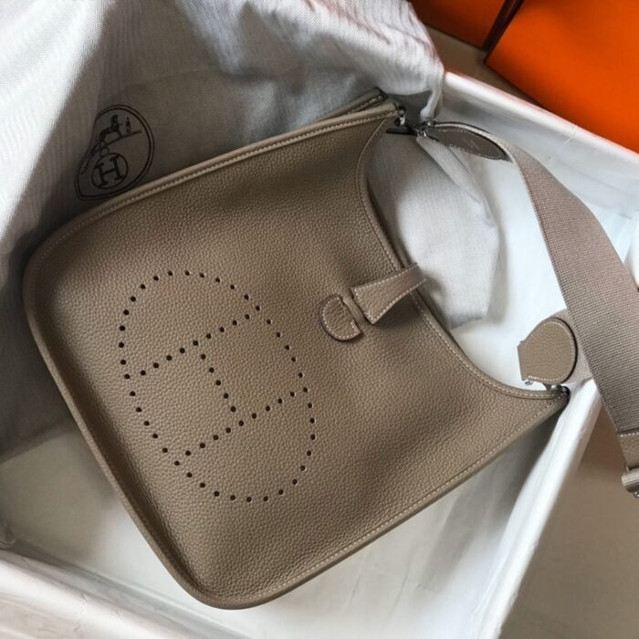 Hermes Clemence Evelyne Pm Etoupe 29cm - Image 5