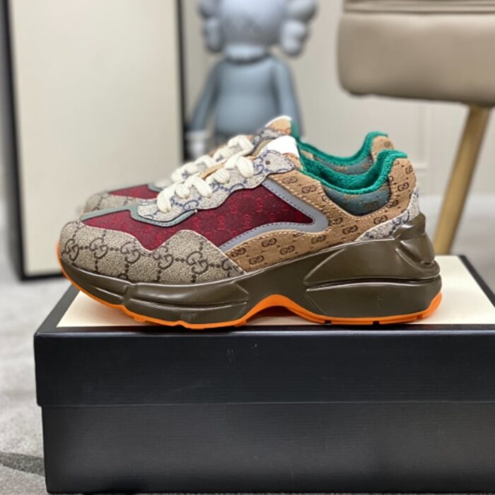 Gucci Women’s Gg Rhyton Sneaker Brown ‎619891 99WG0 6060 - Image 5