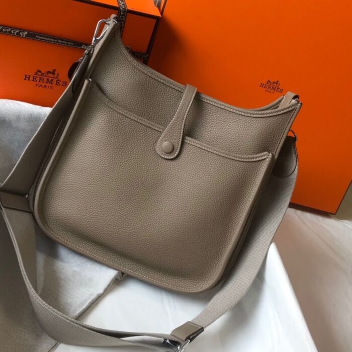 Hermes Clemence Evelyne Pm Etoupe 29cm - Image 6