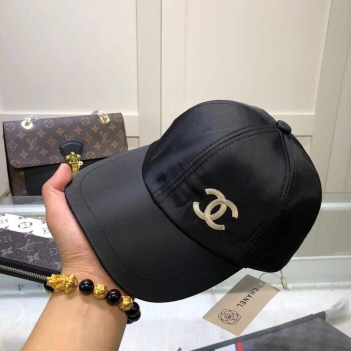 Chanel CC Embroidery Baseball Cap Black - Image 4