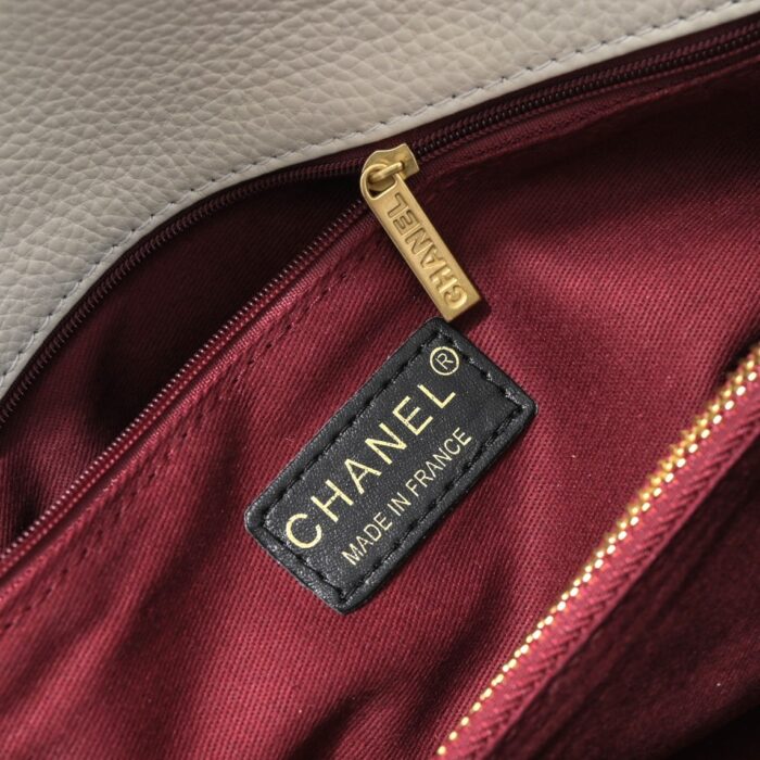 Chanel Coco Top Handle Flap Bag White 26cm - Image 10