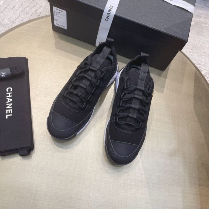 Chanel CC Low Top Sneakers Black G35617 - Image 5