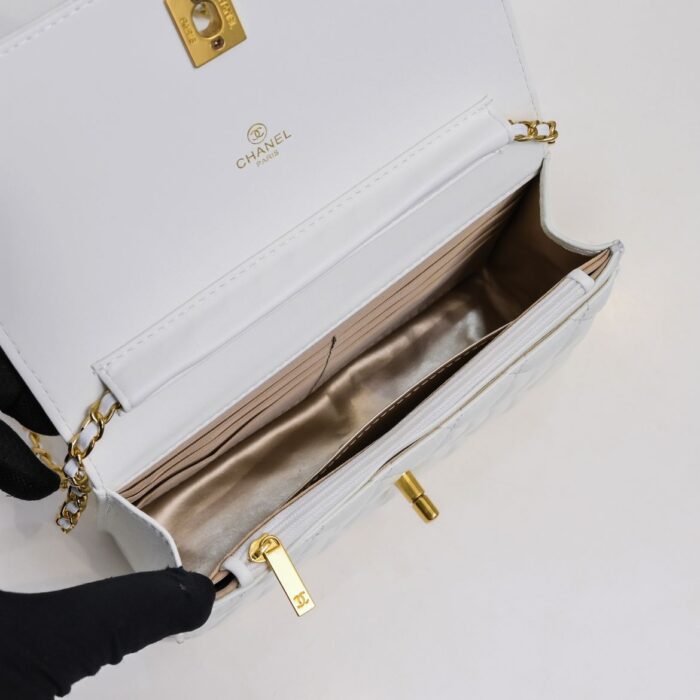 Chanel Wallet On Chain White 20cm - Image 10