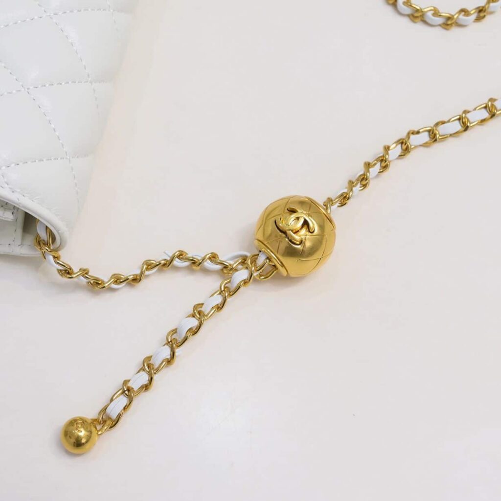 Chanel Wallet On Chain White 20cm - Image 9