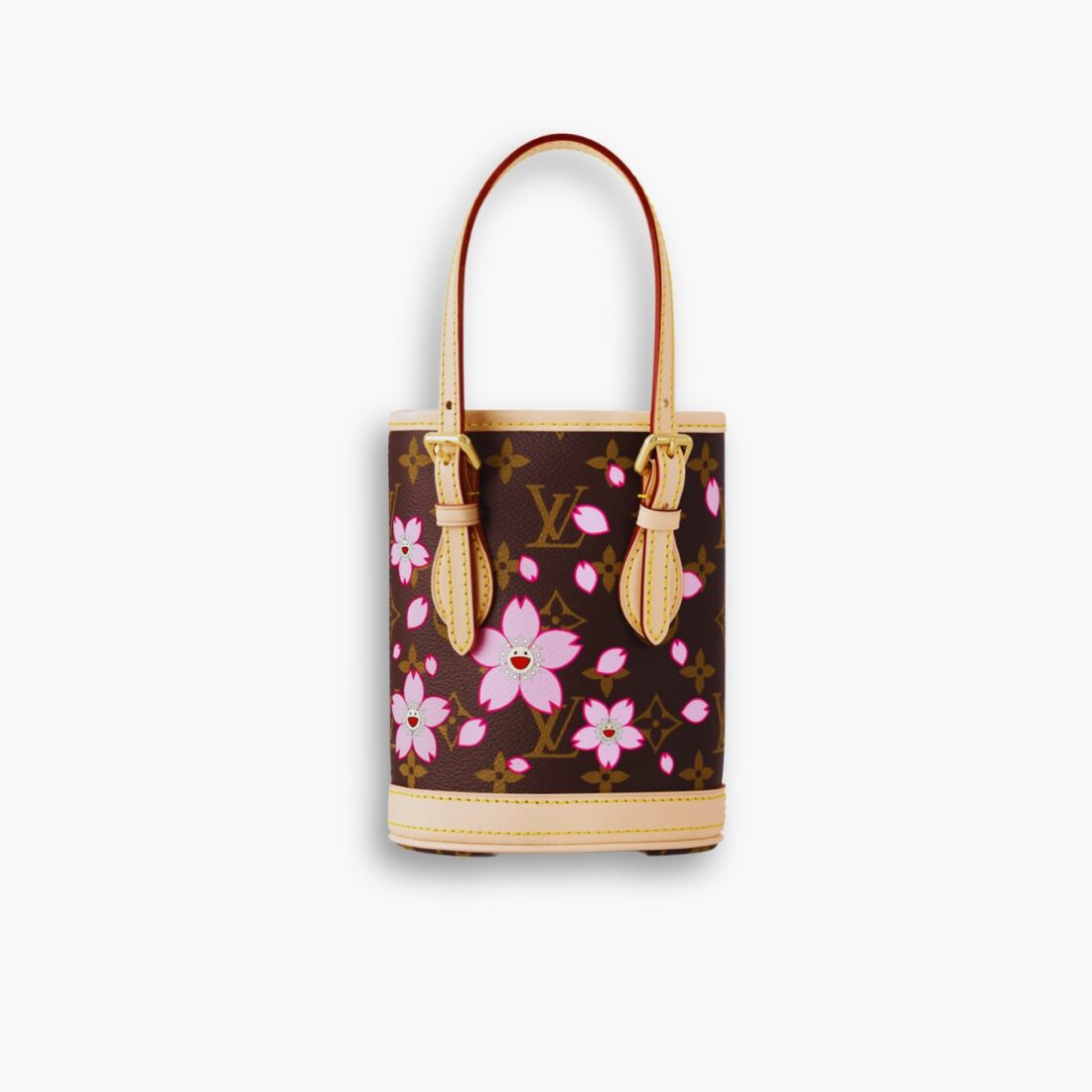 Louis Vuitton X Murakami Nano Bucket Sakura Brown 17cm M13417