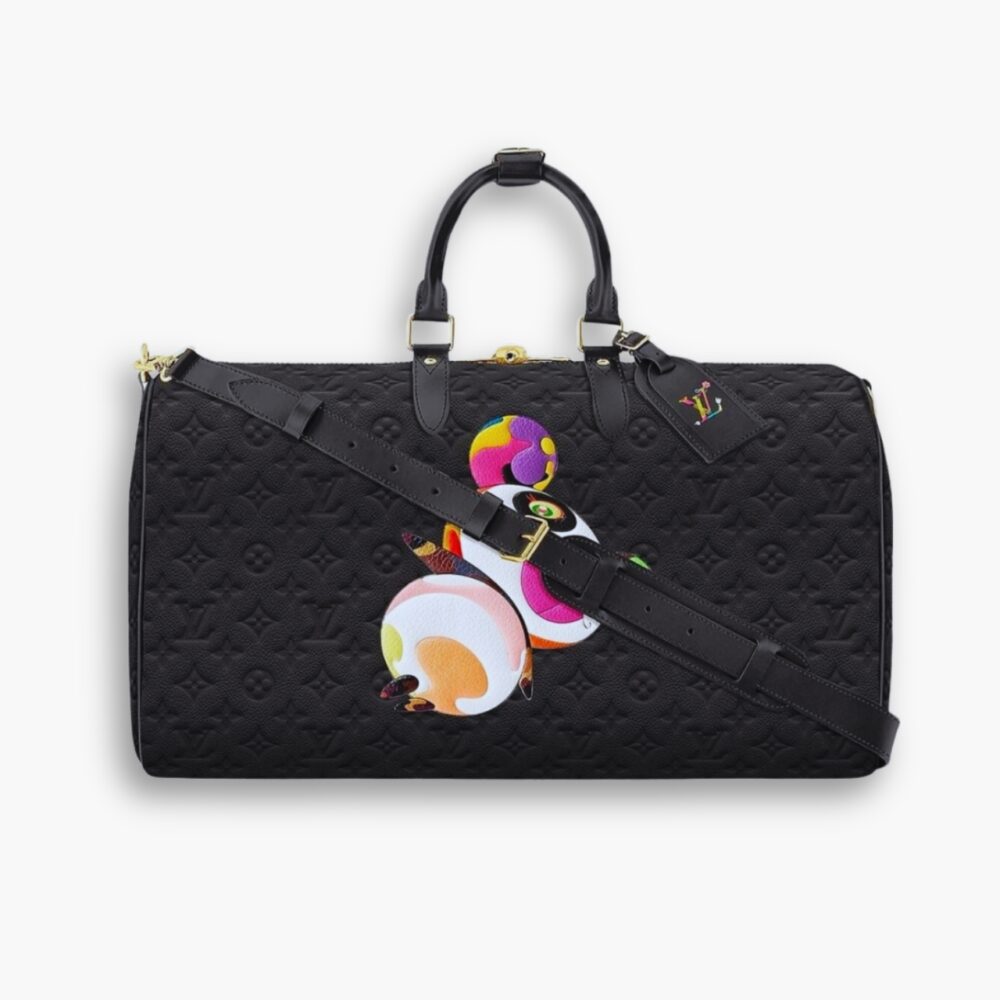 Louis Vuitton X Takashi Murakami Keepall Black 45Cm M13761