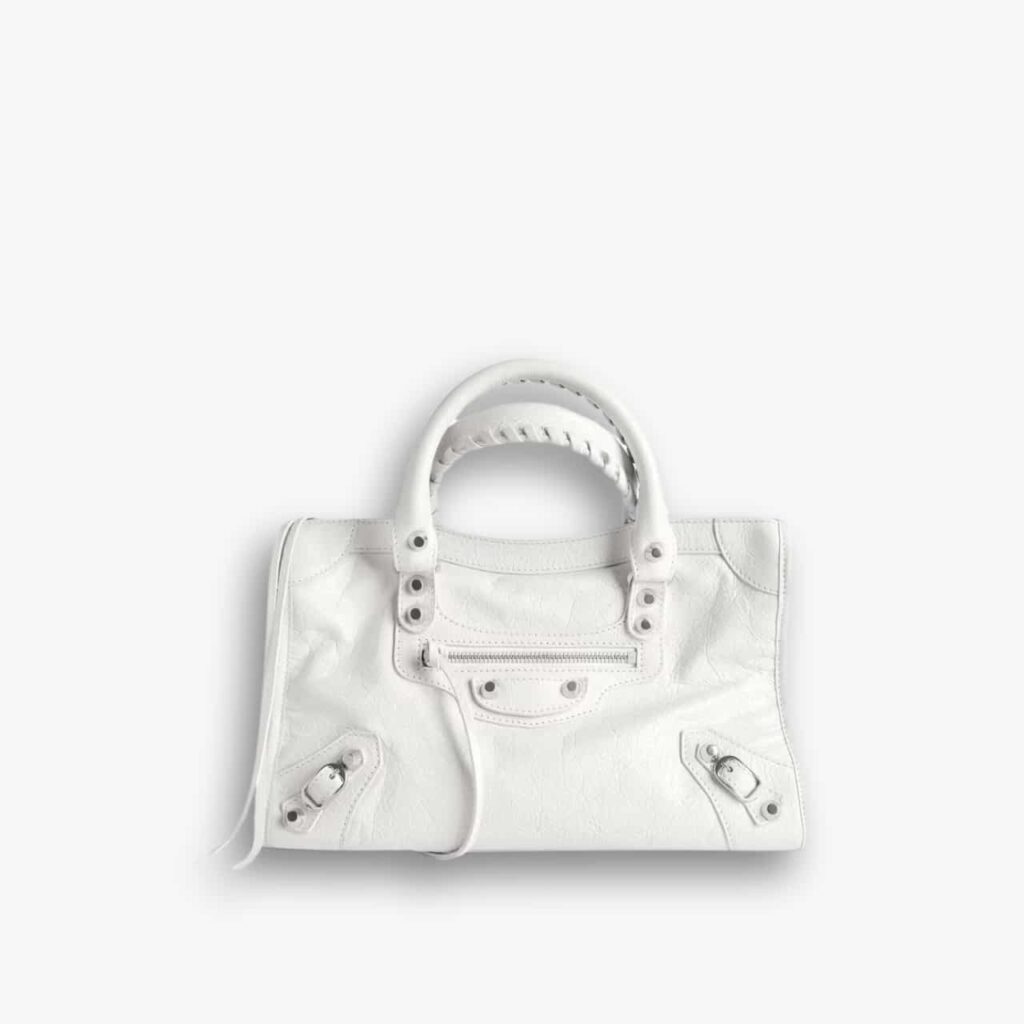 Balenciaga Le City Small Bag in Optic White 8114422AA9S9104 30cm
