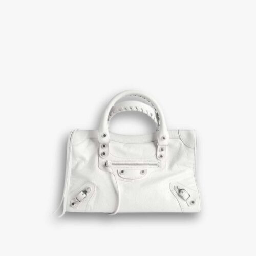 Balenciaga Le City Small Bag in Optic White 8114422AA9S9104 30cm