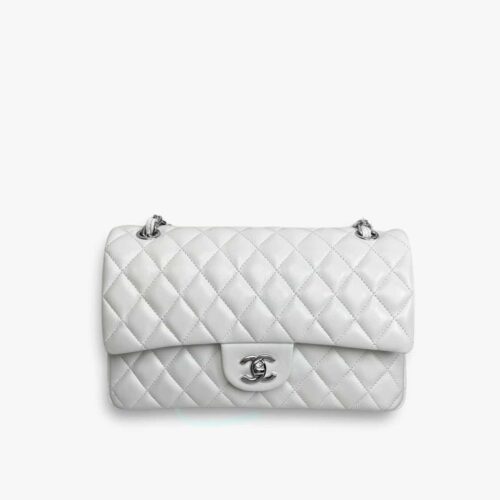 Chanel Classic Double Flap Bag White 25cm
