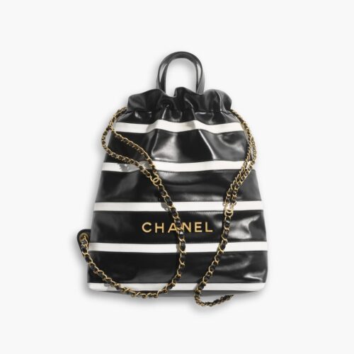 Chanel 22 Backpack Black And White 35cm AS3859 B16NY07735