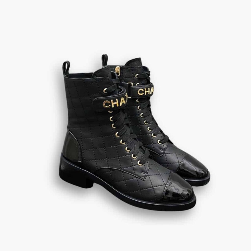 Chanel Combat Boots Black G45005 B13037 94305