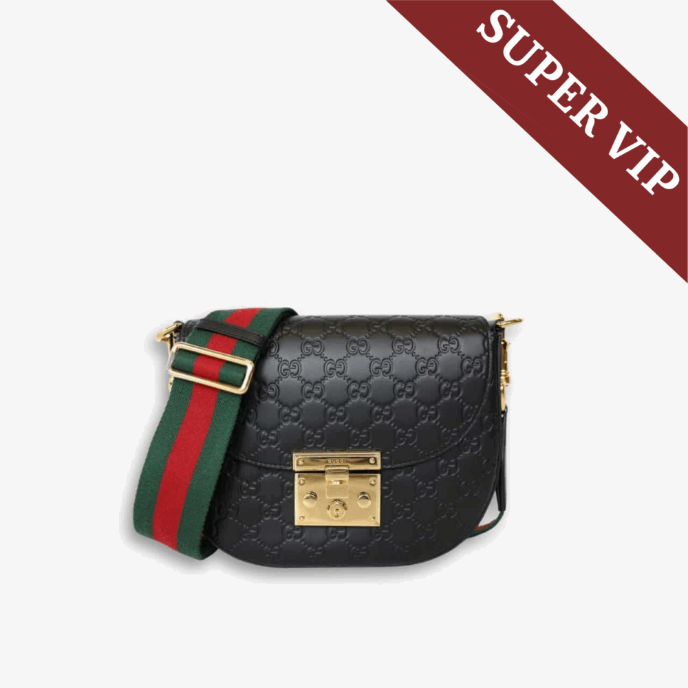 Gucci Padlock Bag 25cm Black 453189