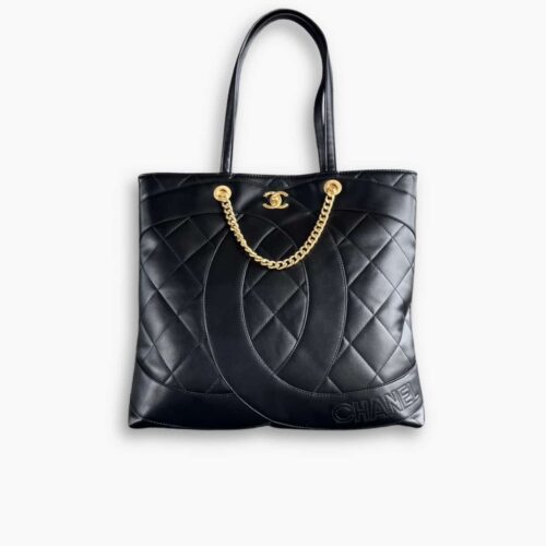 Chanel CC Shopping Bag Black 37cm
