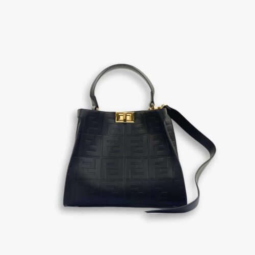 Fendi Peekaboo Bag Black 30cm