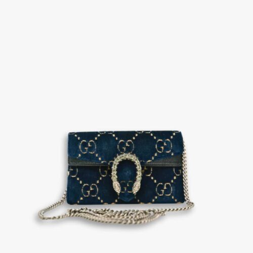 Gucci Dionysus Super Mini Bag Blue 16.5 cm
