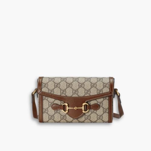 Gucci Horsebit 1955 Bag Brown 18cm 699296 92TCG 8563