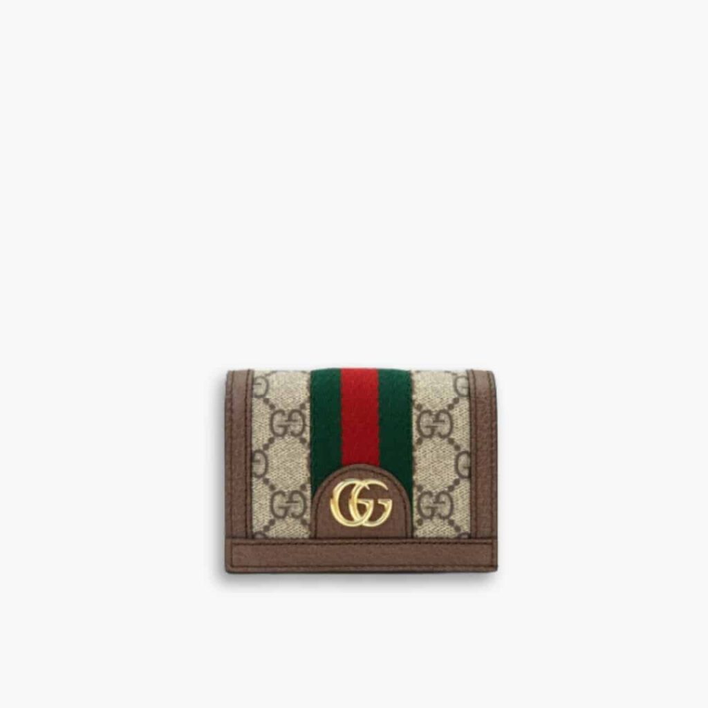 Gucci Ophidia Card Case Wallet Brown 11cm 523155 96IWG 8745