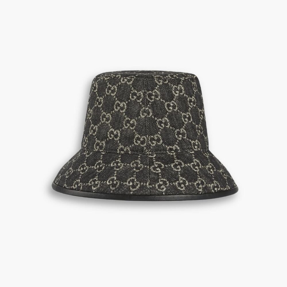 Gucci GG Supreme Denim Bucket Hat Black