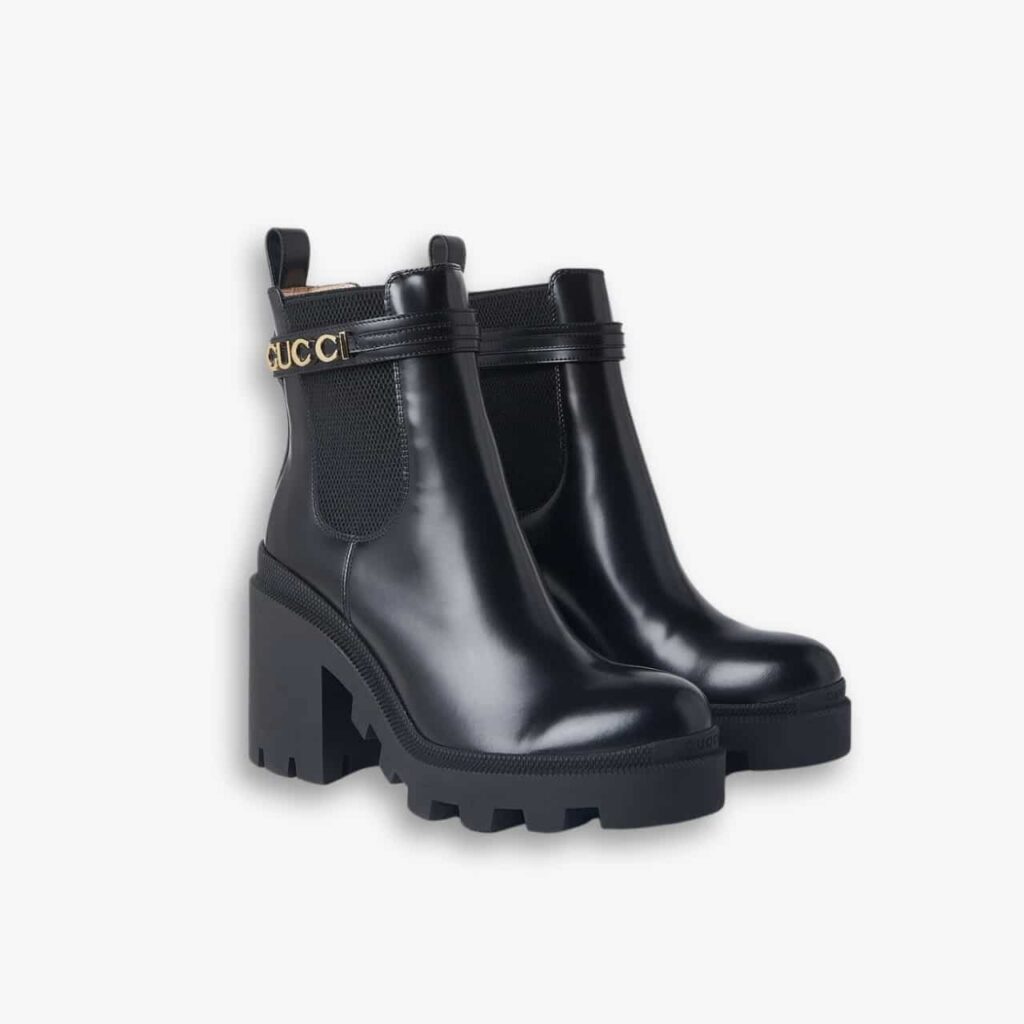 Gucci Trip Heeled Boots 730064 AABK6 1000