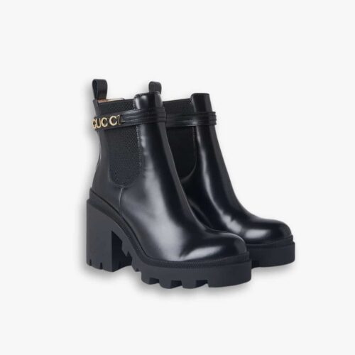 Gucci Trip Heeled Boots 730064 AABK6 1000
