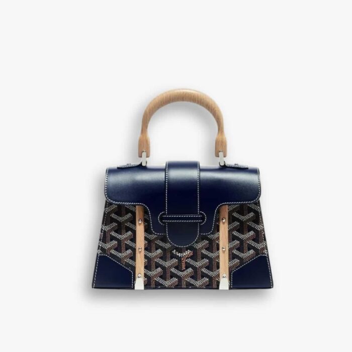 Goyard Saïgon Structuré Mini Bag Navy Blue 21Cm
