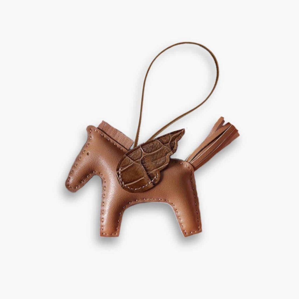 Hermes Rodeo Pegase Charm Brown