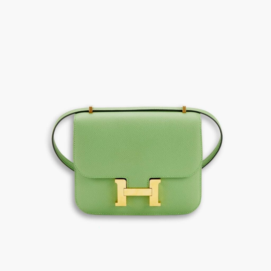 Hermes Constance Epsom Leather Vert Criquet 18cm