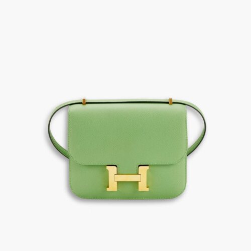 Hermes Constance Epsom Vert Criquet 18Cm