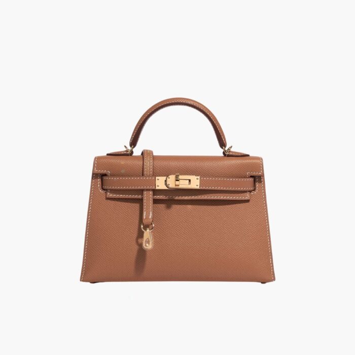 Hermes Kelly Mini Epsom Handbag Orange 22cm